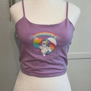My Little Pony size M Lavender Camisole Cropped Tank Top